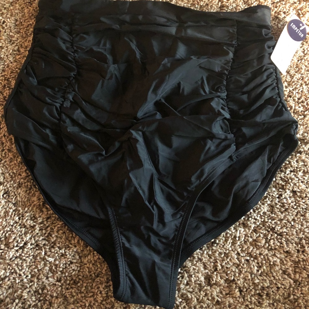 Empetua high- waisted control bikini bottoms.